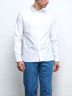 Brook Shirt Brecon White -Men's Fashion-Oliver Spencer BROOKSHIRTBRECONWHITE3copy