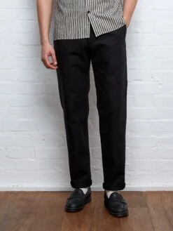 Fishtail Trousers Ellbridge Black -Men's Fashion-Oliver Spencer FISHTAILTROUSERSELLBRDIGEBLACK5copy