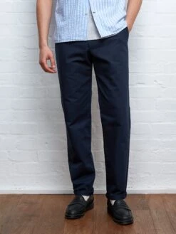 Fishtail Trousers Ellbridge Navy -Men's Fashion-Oliver Spencer FISHTAILTROUSERSELLBRIDGENAVY12copy