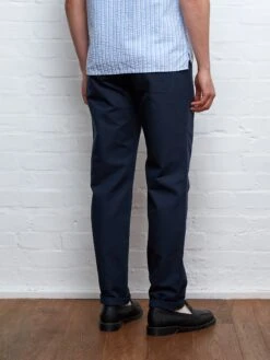 Fishtail Trousers Ellbridge Navy -Men's Fashion-Oliver Spencer FISHTAILTROUSERSELLBRIDGENAVY16copy