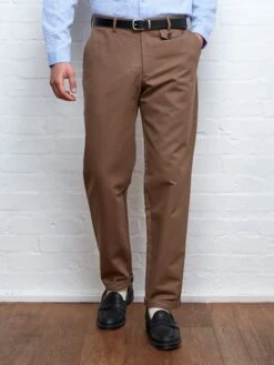 Fishtail Trousers Ellbridge Taupe -Men's Fashion-Oliver Spencer FISHTAILTROUSERSELLBRIDGETAUPE5copy