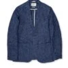 Theobald Jacket Dubrow Navy 1 Theobald Jacket Dubrow Navy -Men's Fashion-Oliver Spencer FlatOSMJ262eTheobaldJacketDUB01NAVDubrowNavy4
