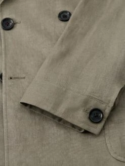 Double-Breasted Jacket Padworth Stone -Men's Fashion-Oliver Spencer FlatOSMJ262eTheobaldJacketPAD01STOPadworthStone4