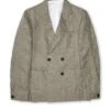 Double-Breasted Jacket Padworth Stone -Men's Fashion-Oliver Spencer FlatOSMJ289aDoubleBreastedJacketPAD01STOPadworthStone