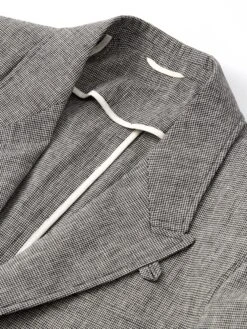 Mansfield Jacket Rackfield Black/White -Men's Fashion-Oliver Spencer FlatOSMJ352MansfieldJacketRAC01BLWRackfieldBlackWhite1