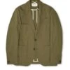 Mansfield Jacket Ashdown Green -Men's Fashion-Oliver Spencer FlatOSMJ352dMansfieldJacketASH01GRNAshdownGreen