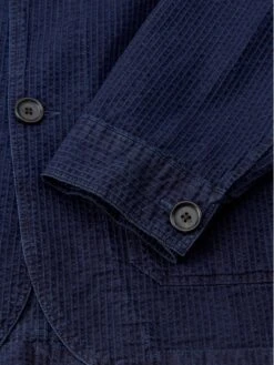 Bradwell Jacket Waterford Indigo 11 Bradwell Jacket Waterford Indigo -Men's Fashion-Oliver Spencer FlatOSMJ356BradwellJacketWAT01INDWaterfordIndigo2