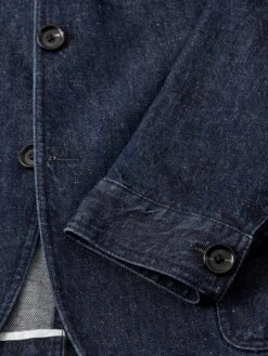 Milton Jacket Burnham Denim Indigo Blue -Men's Fashion-Oliver Spencer FlatOSMJ361MiltonJacketBUR01INBBurnhamIndigoBlue2