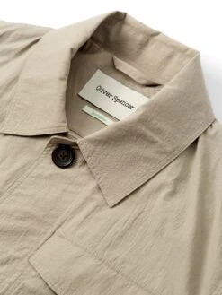 Hythe Jacket Penpol Stone -Men's Fashion-Oliver Spencer FlatOSMJ362HytheJacketPEN01STOPenpolStone1