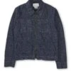 Norton Jacket Burnham Denim Indigo Blue -Men's Fashion-Oliver Spencer FlatOSMJ364NortonJacketBUR01INBBurnhamIndigoBlue