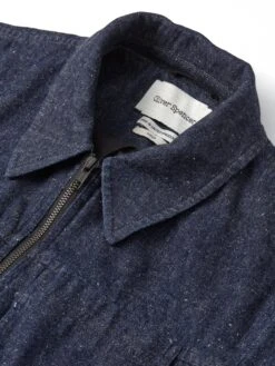 Norton Jacket Burnham Denim Indigo Blue 10 Norton Jacket Burnham Denim Indigo Blue -Men's Fashion-Oliver Spencer FlatOSMJ364NortonJacketBUR01INBBurnhamIndigoBlue1