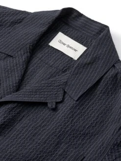 Bradwell Jacket Granville Navy -Men's Fashion-Oliver Spencer FlatOSMJ365BradwellJacketGRA01NAVGranvilleNavy1