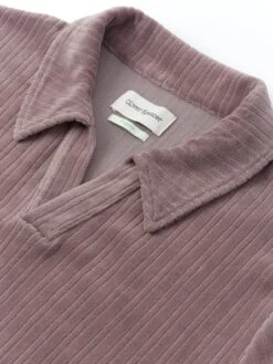 Austell Short Sleeve Polo Shirt Willow Mauve -Men's Fashion-Oliver Spencer FlatOSMK468aRivieraJerseyShirtWIL01MAUWillowMauve3