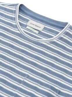 Men's Fashion-Oliver Spencer -Men's Fashion-Oliver Spencer FlatOSMK603Oli sTShirtBRA01SKBBraemarSkyBlue1