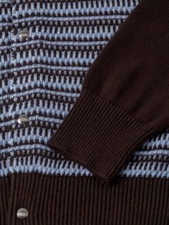 Roxwell Knitted Jacket Riverton Brown -Men's Fashion-Oliver Spencer FlatOSMK619aRoxwellKnittedJacketRIV01BRORivertonBrown2