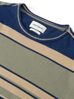 Box T-Shirt Langport Green Multi -Men's Fashion-Oliver Spencer FlatOSMK680BoxTShirtLAN01GRXLangportGreenMulti1