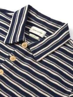Tabley Polo Shirt Braemar Navy -Men's Fashion-Oliver Spencer FlatOSMK689cTableyPoloShirtBRA01NAVBraemarNavy1