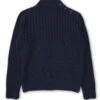 Atlantic Jumper Greeves Navy -Men's Fashion-Oliver Spencer FlatOSMK739AtlanticJumperGRE01NAVGreevesNavy