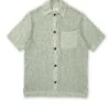 Short Sleeve Mawes Knitted Shirt Tamar Pale Green -Men's Fashion-Oliver Spencer FlatOSMK748ShortSleeveMawesShirtTAM01PAGTamarPaleGreen
