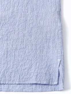 Riviera Short Sleeve Shirt Hughes Blue 11 Riviera Short Sleeve Shirt Hughes Blue -Men's Fashion-Oliver Spencer FlatOSMS102RivieraShortSleeveShirtHUG01BLUHughesBlue2