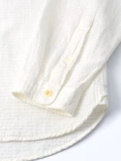 Grandad Shirt Haston Cream -Men's Fashion-Oliver Spencer FlatOSMS126GrandadShirtHAS01CREHastonCream2