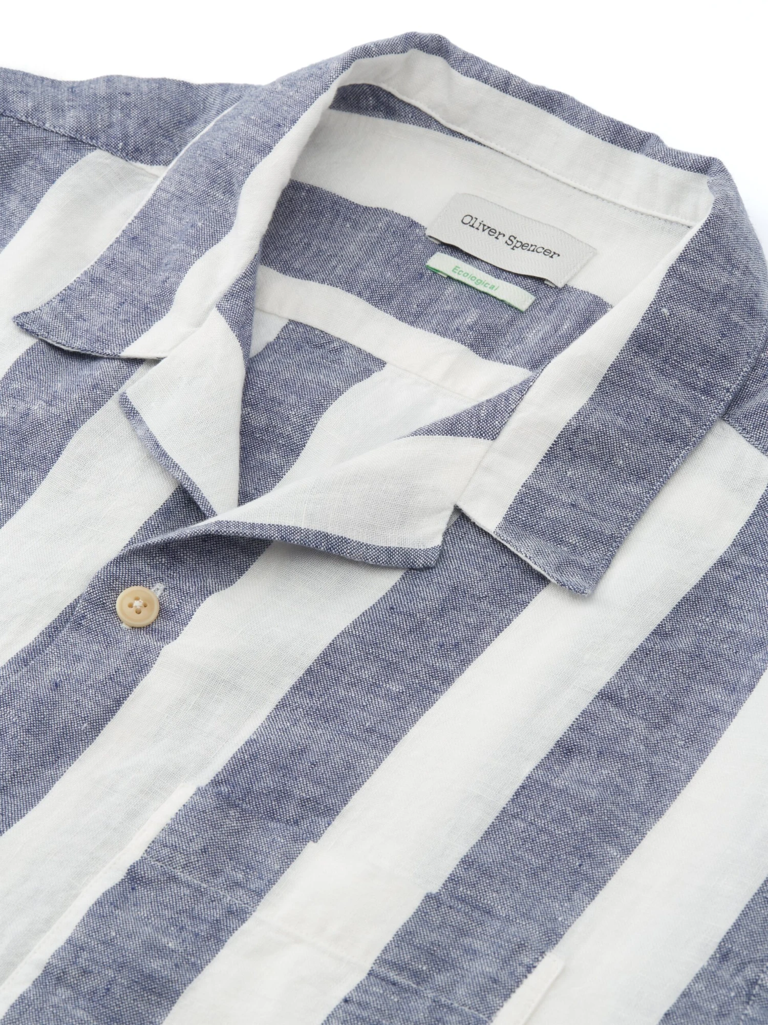 Havana Short Sleeve Shirt Mortimer Blue/White 5 Havana Short Sleeve Shirt Mortimer Blue/White - Image 3
