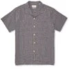 Havana Short Sleeve Shirt Philis Blue 1 Havana Short Sleeve Shirt Philis Blue -Men's Fashion-Oliver Spencer FlatOSMS156cHavanaShortSleeveShirtPHI01BLUPhilisBlue