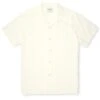 Havana Short Sleeve Shirt Yardley Cream -Men's Fashion-Oliver Spencer FlatOSMS156cHavanaShortSleeveShirtYAR01CREYardleyCream