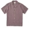 Havana Short Sleeve Shirt Coney Mauve -Men's Fashion-Oliver Spencer FlatOSMS156eHavanaShortSleeveShirtCON01MAUConeyMauve3