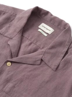 Havana Short Sleeve Shirt Coney Mauve 10 Havana Short Sleeve Shirt Coney Mauve -Men's Fashion-Oliver Spencer FlatOSMS156eHavanaShortSleeveShirtCON01MAUConeyMauve4