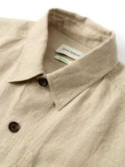 Treviscoe Shirt Coney Sand 10 Treviscoe Shirt Coney Sand -Men's Fashion-Oliver Spencer FlatOSMS171aTreviscoeShirtCON01SANConeySand1