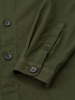 Treviscoe Shirt Kildale Forest Green -Men's Fashion-Oliver Spencer FlatOSMS171aTreviscoeShirtKIL01FOGKildaleForestGreen2