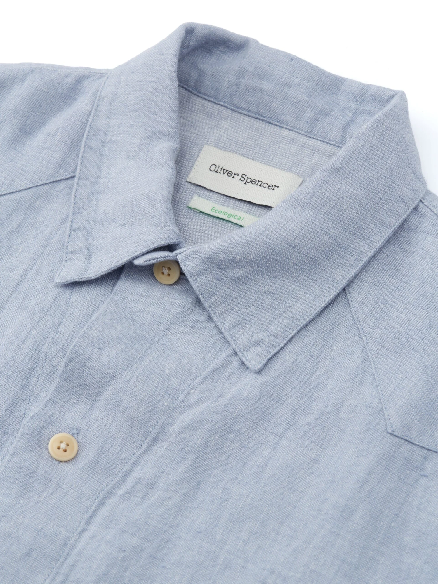 Cuban Short Sleeve Shirt Drescher Blue 5 Cuban Short Sleeve Shirt Drescher Blue - Image 3