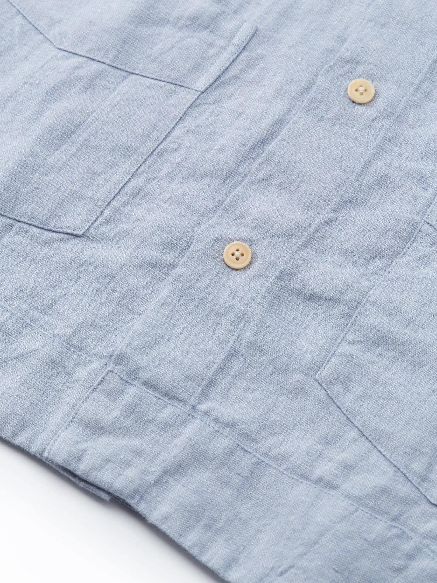 Cuban Short Sleeve Shirt Drescher Blue 6 Cuban Short Sleeve Shirt Drescher Blue - Image 4