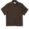 Short Sleeve Safari Shirt Sampson Brown