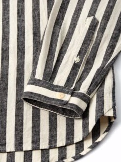 New York Special Shirt Elgar Black/White -Men's Fashion-Oliver Spencer FlatOSMS200dNewYorkSpecialShirtELG01BLWElgarBlackWhite2