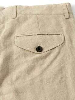 Fishtail Trousers Coney Sand -Men's Fashion-Oliver Spencer FlatOSMT20dFishtailTrousersCON01SANConeySand3