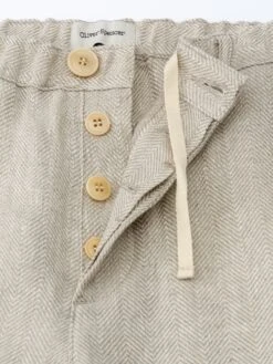 Drawstring Trousers Davidson Sand -Men's Fashion-Oliver Spencer FlatOSMT48cDrawstringTrouserDAV01SANDavidsonSand2