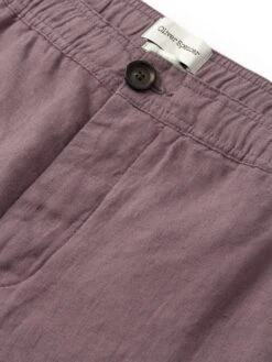 Osborne Drawstring Shorts Coney Mauve -Men's Fashion-Oliver Spencer FlatOSMT64DrawstringShortsCON01MAUConeyMauve1