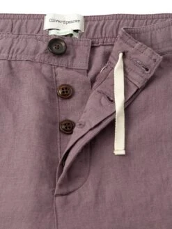 Osborne Drawstring Shorts Coney Mauve -Men's Fashion-Oliver Spencer FlatOSMT64DrawstringShortsCON01MAUConeyMauve2