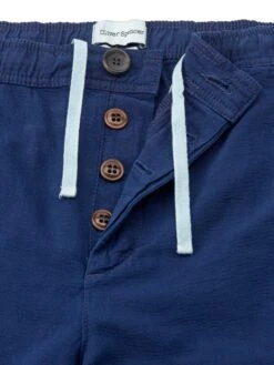 Osborne Drawstring Shorts Kildale Indigo Rinse -Men's Fashion-Oliver Spencer FlatOSMT64OsborneDrawstringShortsKIL01INRKildaleIndigoRinse2