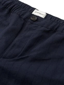 Osborne Drawstring Shorts Dillard Navy -Men's Fashion-Oliver Spencer FlatOSMT64OsborneShortsDIL01NAVDillardNavy1