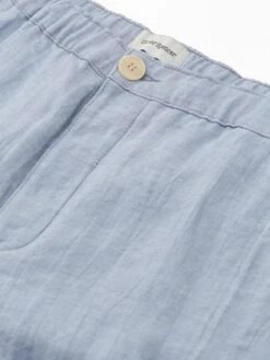 Osborne Drawstring Shorts Drescher Blue -Men's Fashion-Oliver Spencer FlatOSMT64OsborneShortsDRE01BLUDrescherBlue1