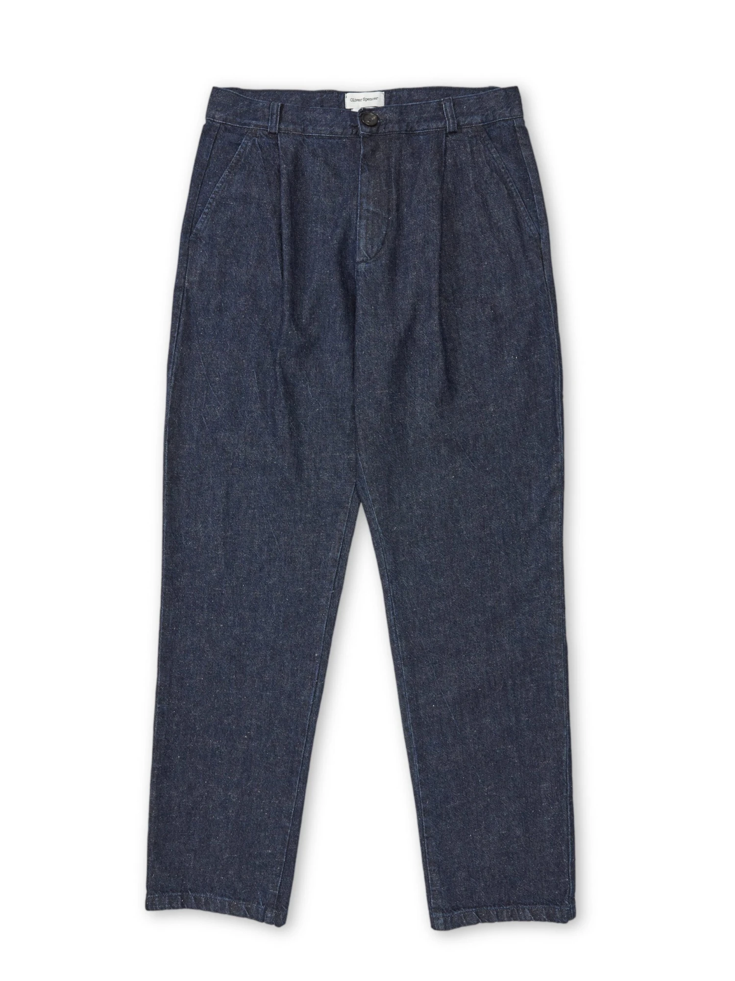 Morton Pleated Trousers Burnham Denim Indigo Blue 3 Morton Pleated Trousers Burnham Denim Indigo Blue
