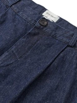 Morton Pleated Trousers Burnham Denim Indigo Blue 13 Morton Pleated Trousers Burnham Denim Indigo Blue -Men's Fashion-Oliver Spencer FlatOSMT68MortonTrousersBUR01INBBurnhamIndigoBlue1