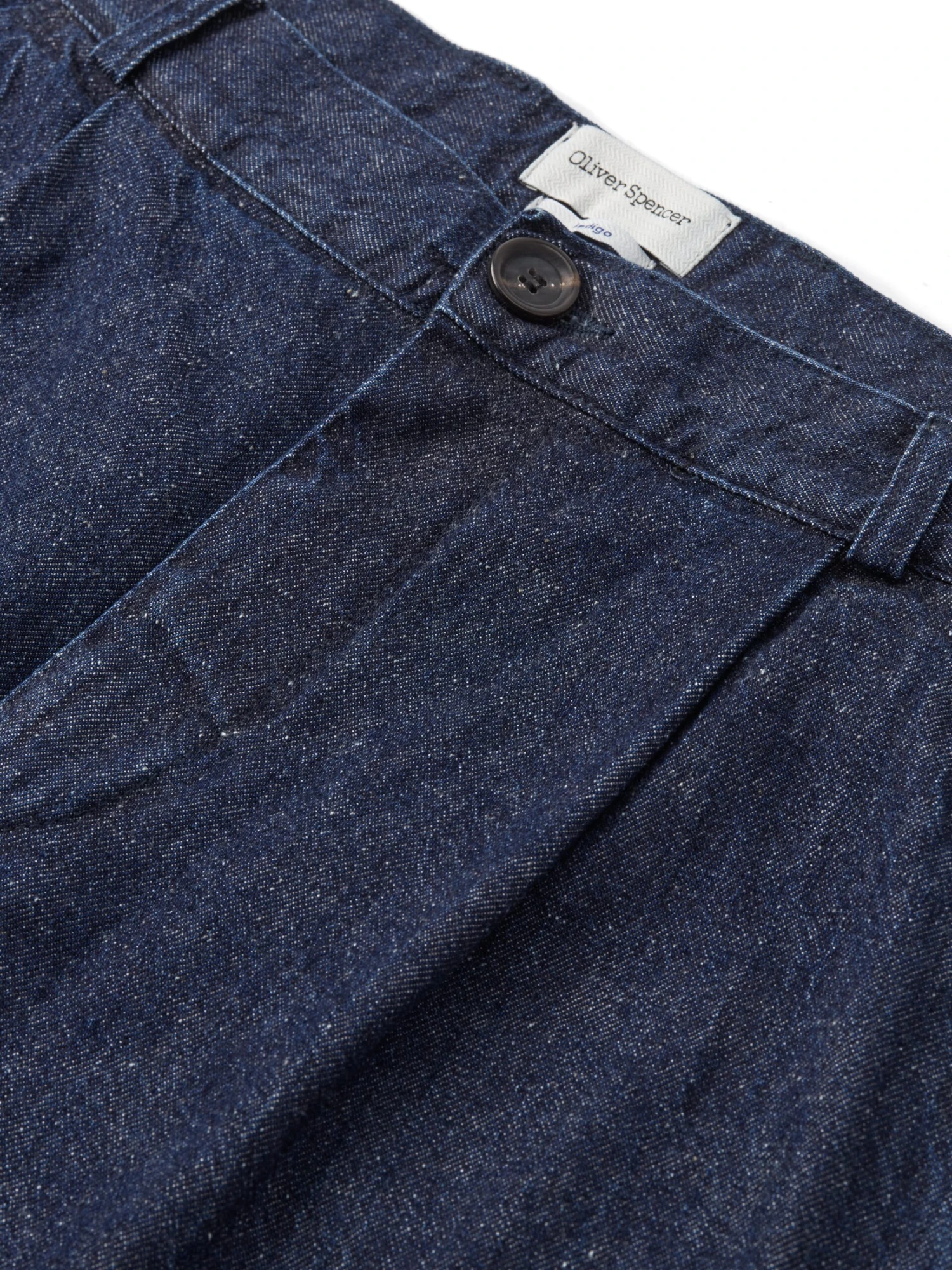 Morton Pleated Trousers Burnham Denim Indigo Blue 6 Morton Pleated Trousers Burnham Denim Indigo Blue - Image 4