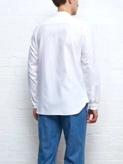 Grandad Shirt Brecon White 13 Grandad Shirt Brecon White -Men's Fashion-Oliver Spencer GRANDADSHIRTBRECONWHITE11copy