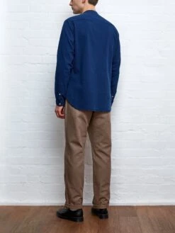 Grandad Shirt Kildale Indigo Rinse -Men's Fashion-Oliver Spencer GRANDADSHIRTKILDALEINDIGORINSE11