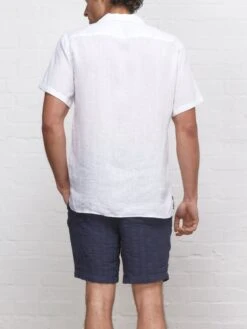 Havana Short Sleeve Shirt Bridford White -Men's Fashion-Oliver Spencer HAVANASHORTSLEEVESHIRTBRIDFORDWHITE1copy