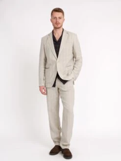 Theobald Jacket Middelboe Sand -Men's Fashion-Oliver Spencer ModelOSMJ262eTheobaldJacketMID01SANMiddleboeSand15